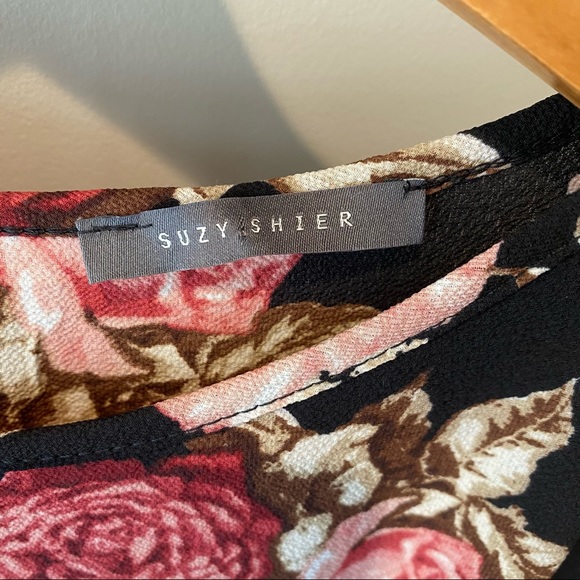 Suzy Shier Peplum Blouse Size XL - Picture 7 of 7